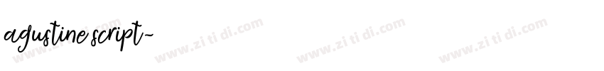 agustine script字体转换